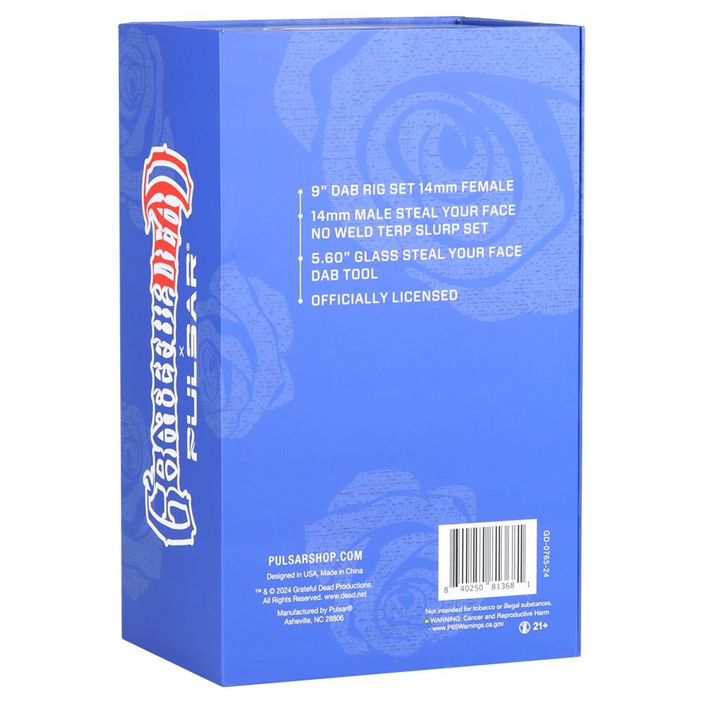 Grateful Dead x Pulsar Stealied Out Dab Rig Set - Glasss Station