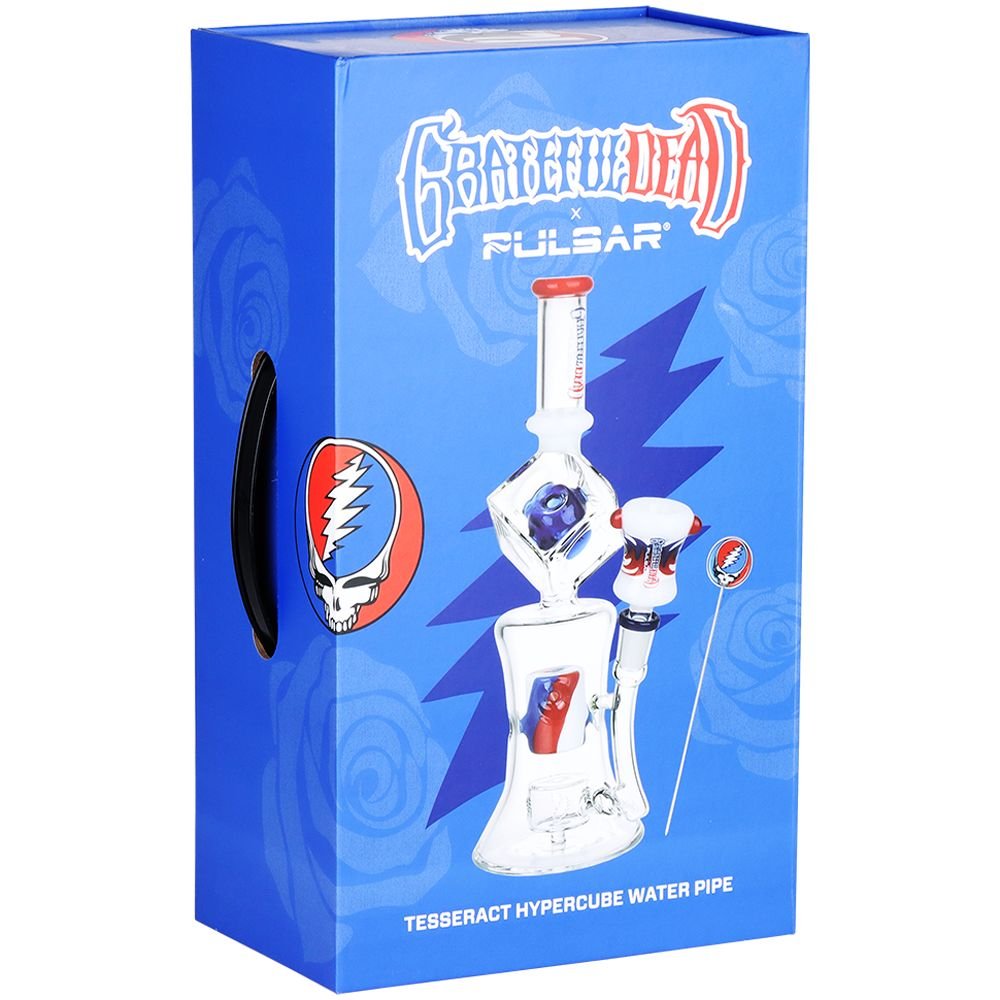 Grateful Dead x Pulsar Tesseract Hypercube Water Pipe - Glasss Station