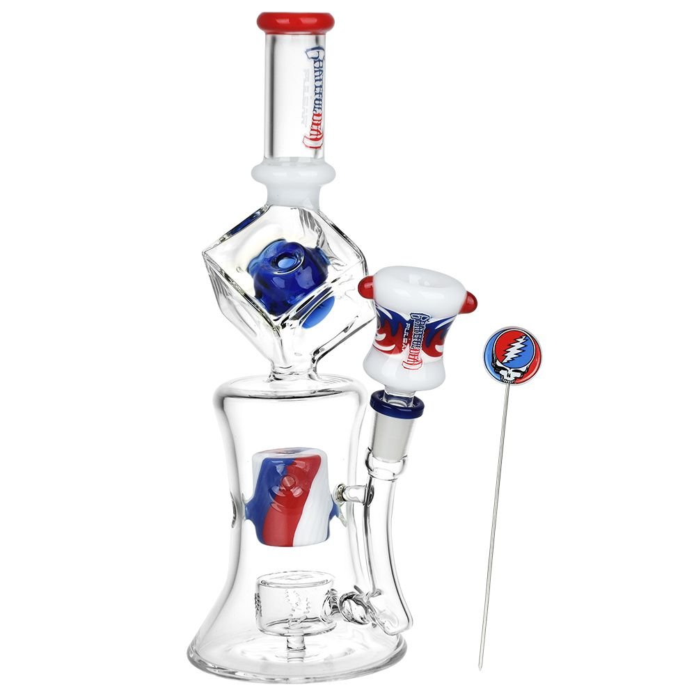 Grateful Dead x Pulsar Tesseract Hypercube Water Pipe - Glasss Station