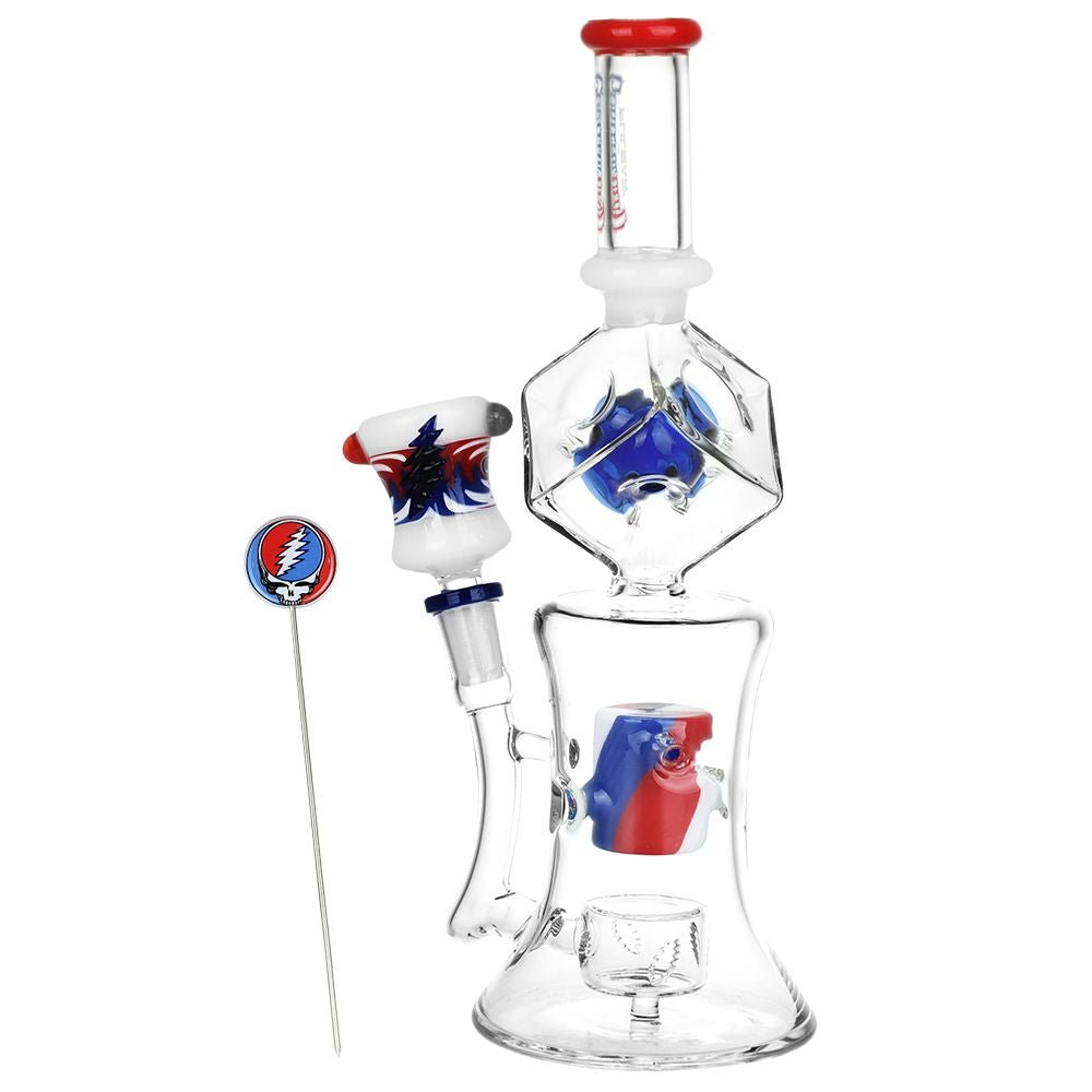 Grateful Dead x Pulsar Tesseract Hypercube Water Pipe - Glasss Station