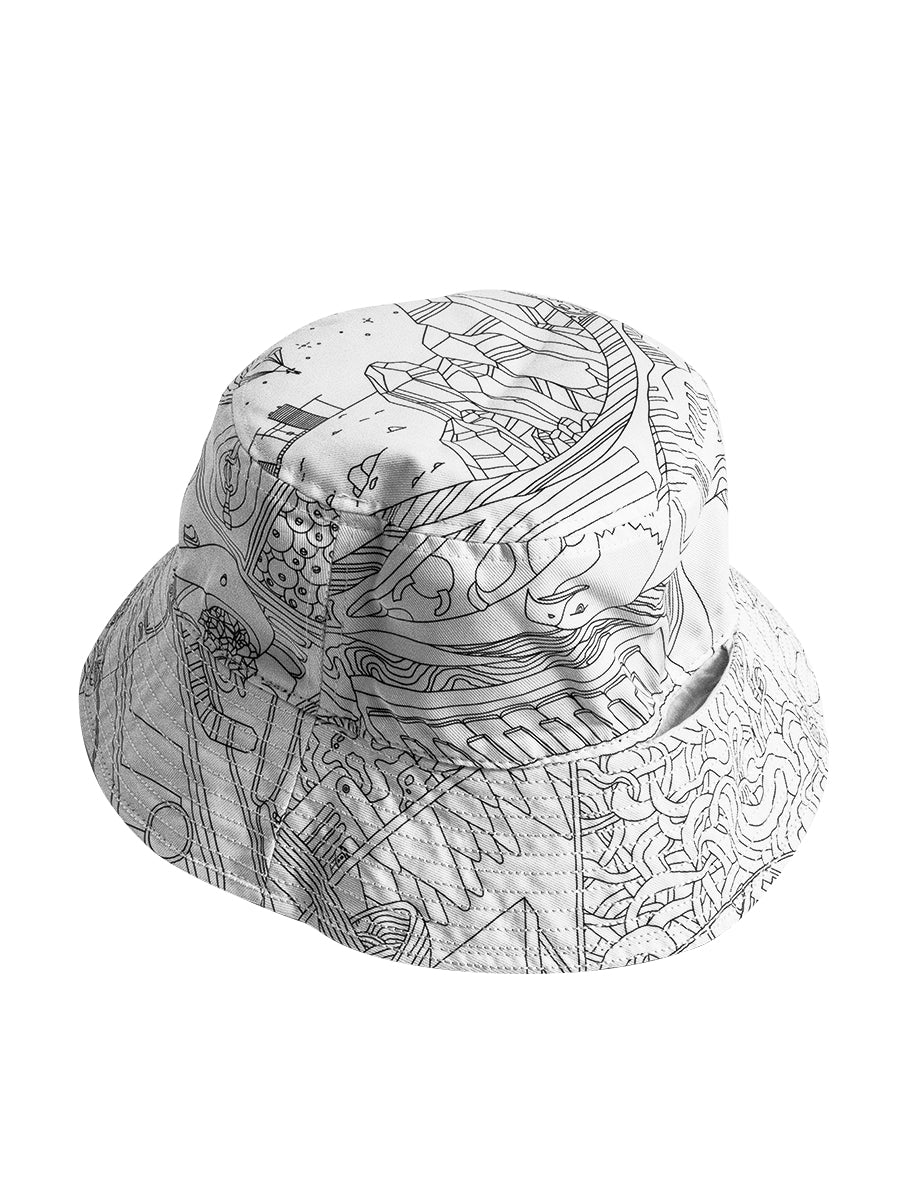 GRAV Logo Reversible Bucket Hat - Glasss Station