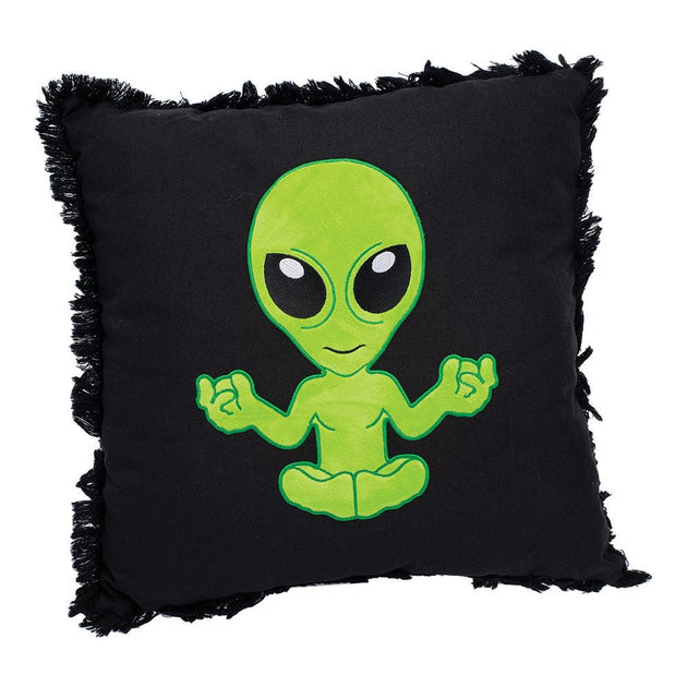 Green Alien Plush Pillow - Glasss Station