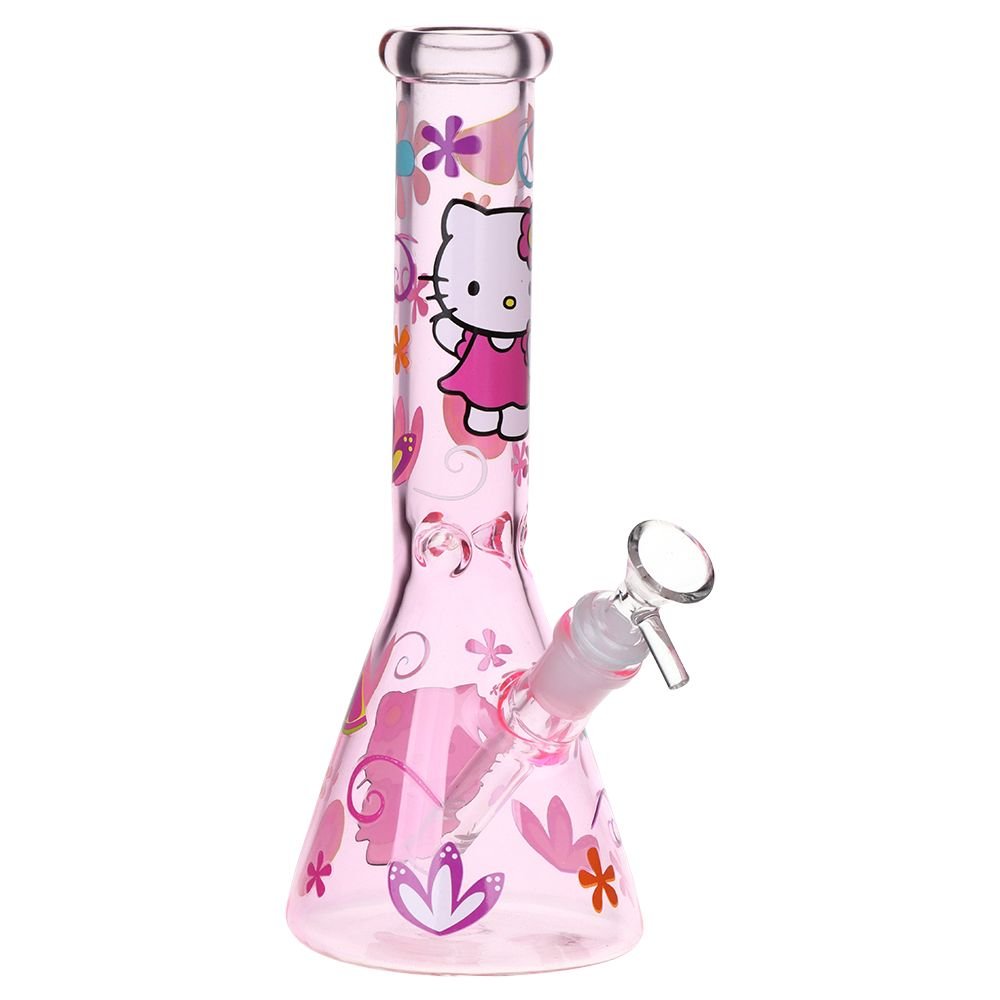 Greetings Feline Beaker Water Pipe - Glasss Station