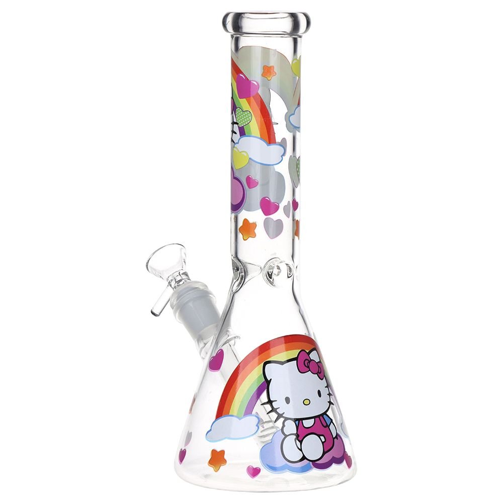 Greetings Feline Beaker Water Pipe - Glasss Station