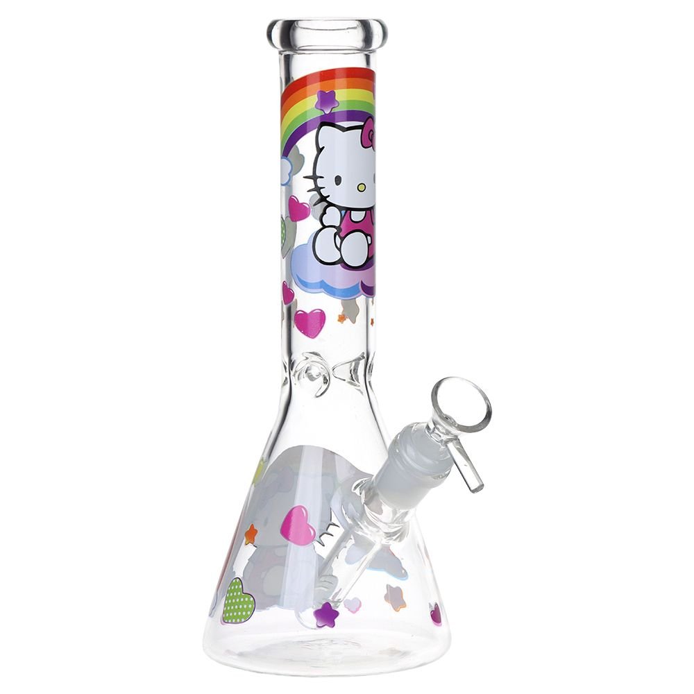 Greetings Feline Beaker Water Pipe - Glasss Station