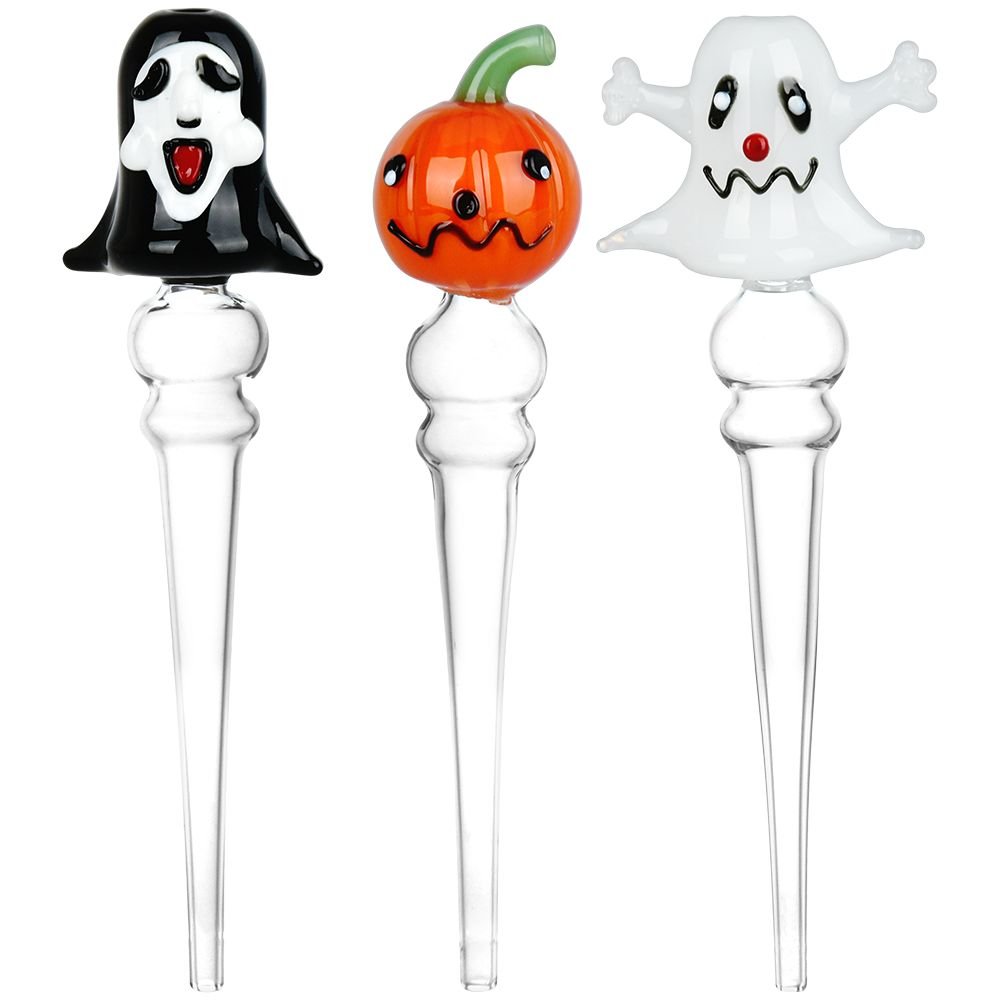 Halloween Assortment Glass Dab Straws w/ Integrated Tip - Glasss Station