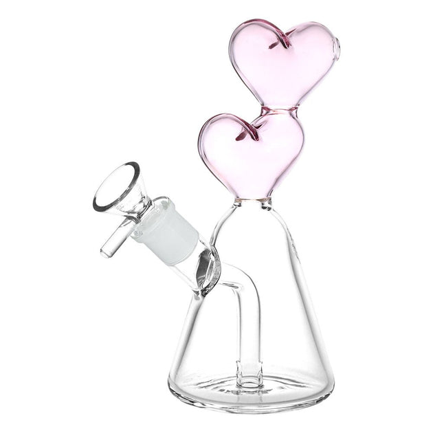 Hearts Converge Glass Water Pipe - Glasss Station
