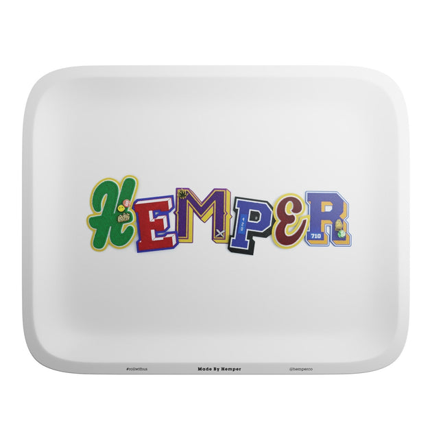 Hemper Varsity Rolling Tray - Glasss Station
