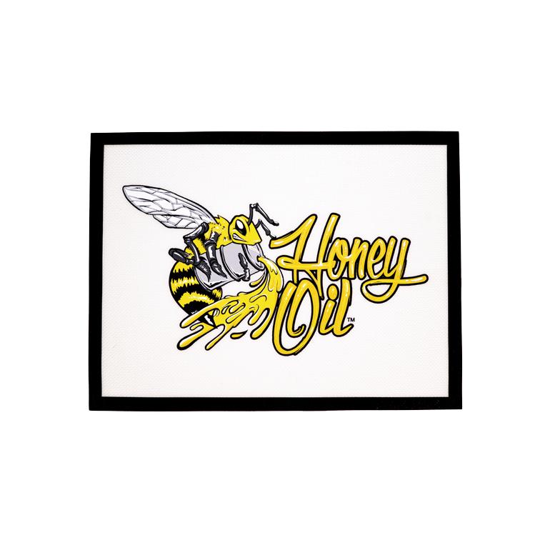 Honey Oil Large Silicone Dab Mat - Glasss Station