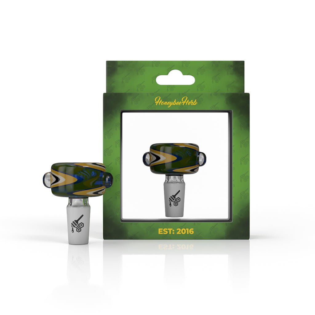 HONEYBEE HERB BASIN ZIG ZAG STIPPED FLOWER BOWL - Glasss Station