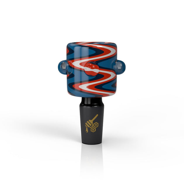 HONEYBEE HERB CYLINDER WHIRL WIG WAG BONG BOWL - Glasss Station