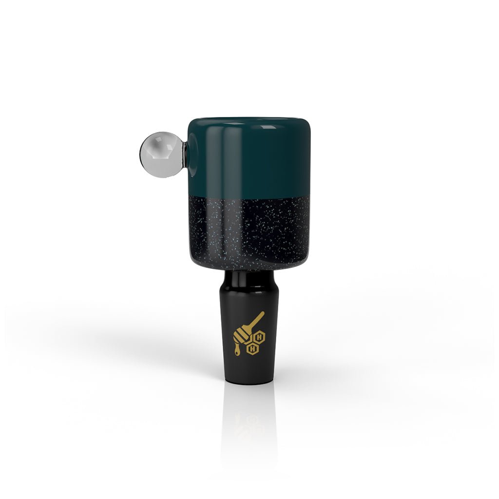 HONEYBEE HERB DICHRO GALAXY SPLIT TONE FLOWER BOWL - Glasss Station