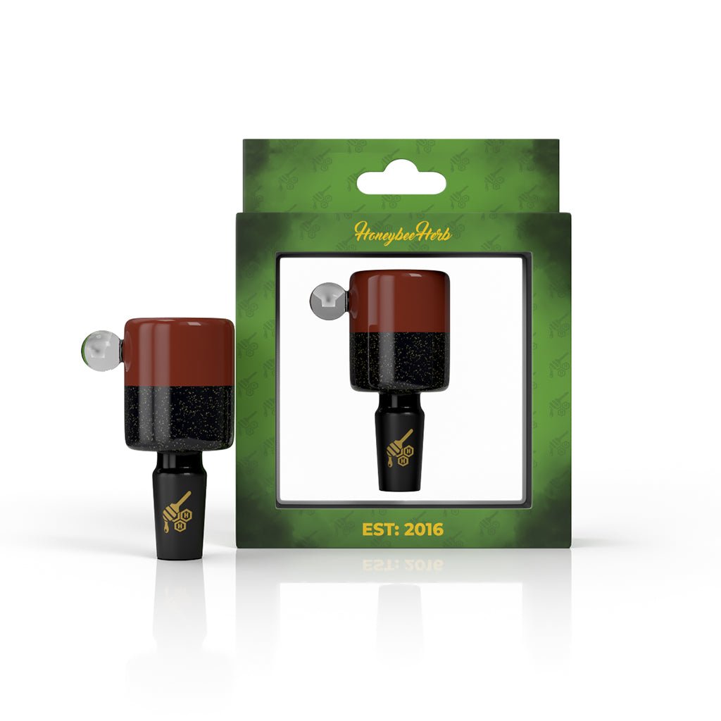 HONEYBEE HERB DICHRO GALAXY SPLIT TONE FLOWER BOWL - Glasss Station