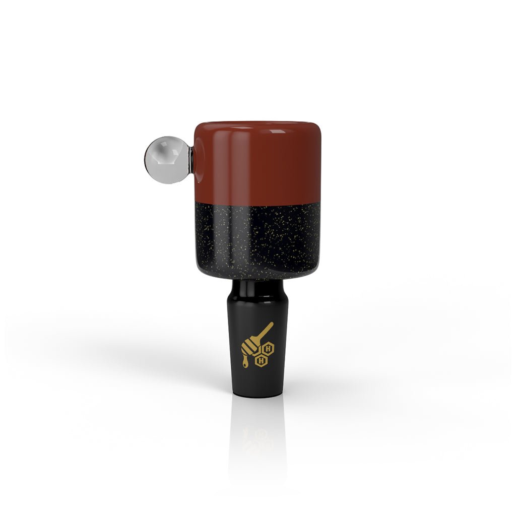 HONEYBEE HERB DICHRO GALAXY SPLIT TONE FLOWER BOWL - Glasss Station