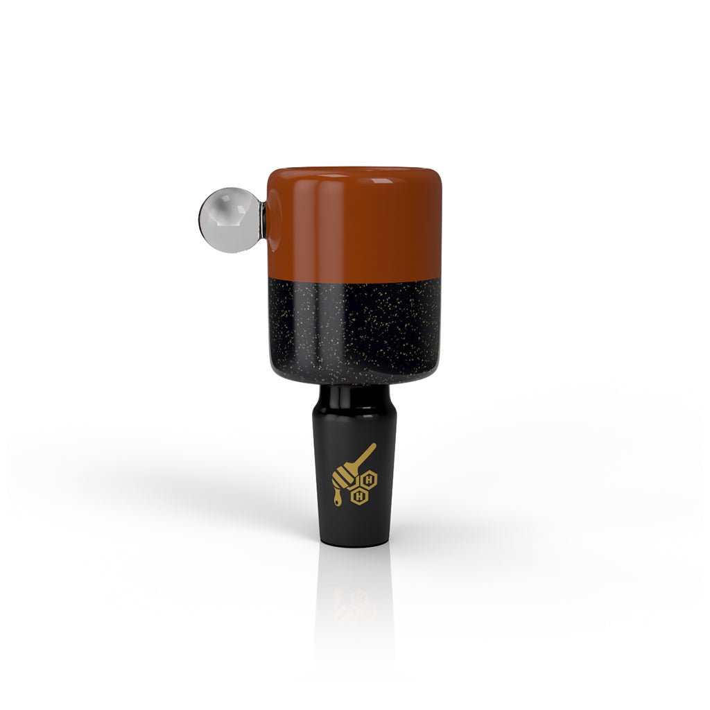 HONEYBEE HERB DICHRO GALAXY SPLIT TONE FLOWER BOWL - Glasss Station