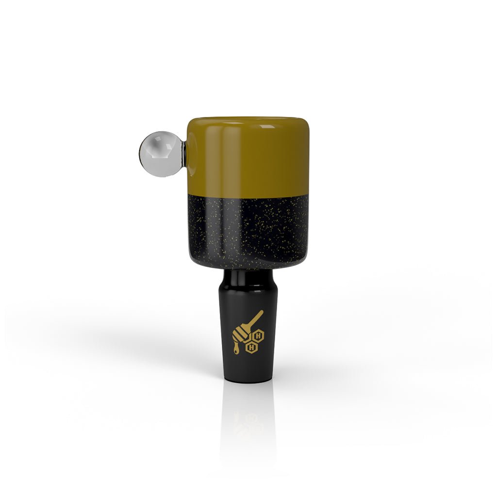 HONEYBEE HERB DICHRO GALAXY SPLIT TONE FLOWER BOWL - Glasss Station