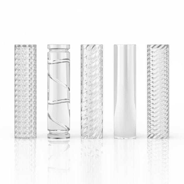 Honeybee Herb Etched Quartz Pillars - Glasss Station