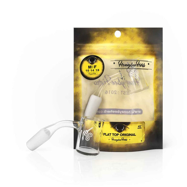 Honeybee Herb Flat Top Original Quartz Banger - Glasss Station
