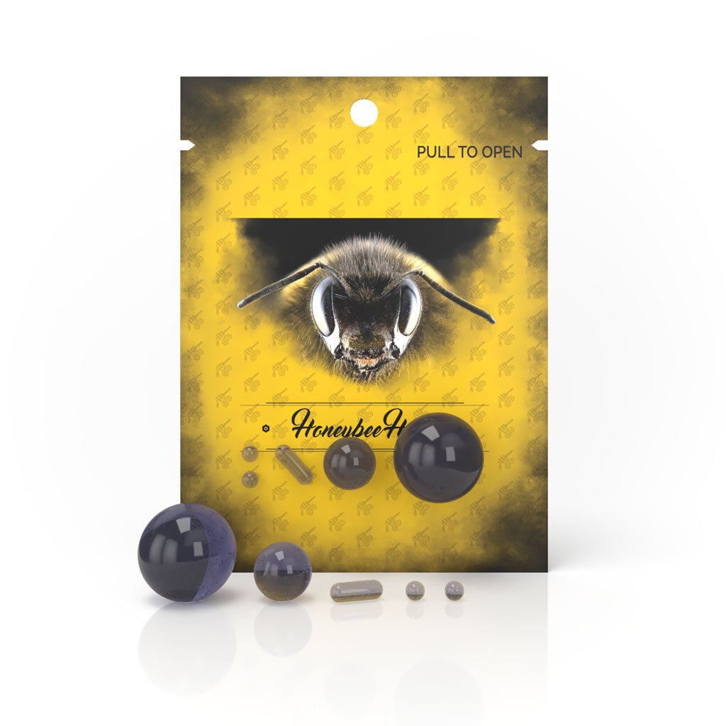 Honeybee Herb Ghost Glass Dab Marble Set - Glasss Station