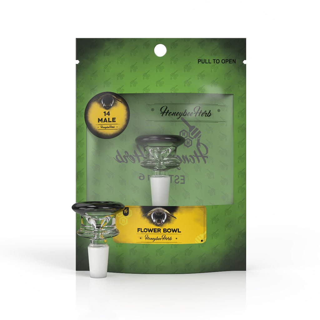 Honeybee Herb Glass Flower Bowl - Glasss Station