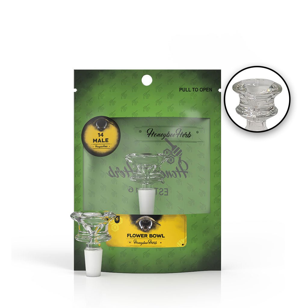 Honeybee Herb Glass Flower Bowl - Glasss Station