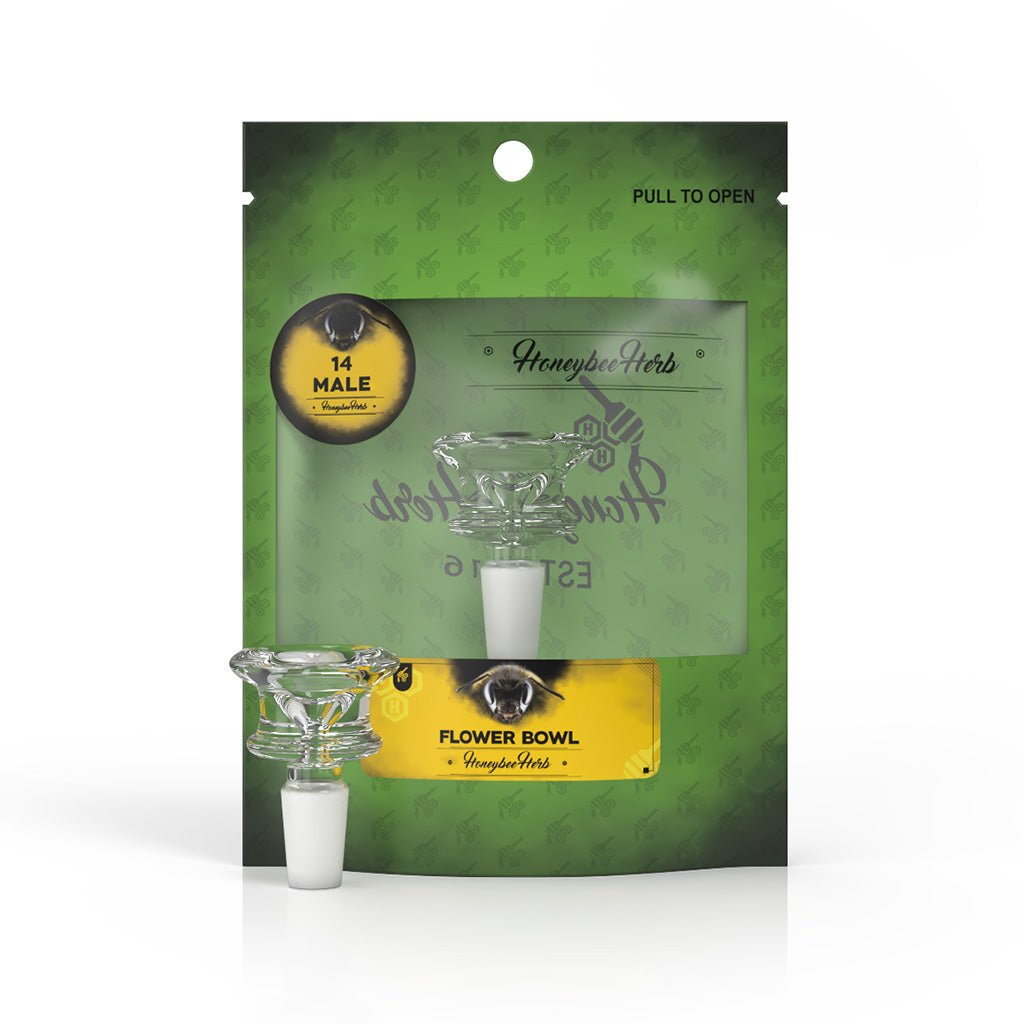 Honeybee Herb Glass Flower Bowl - Glasss Station