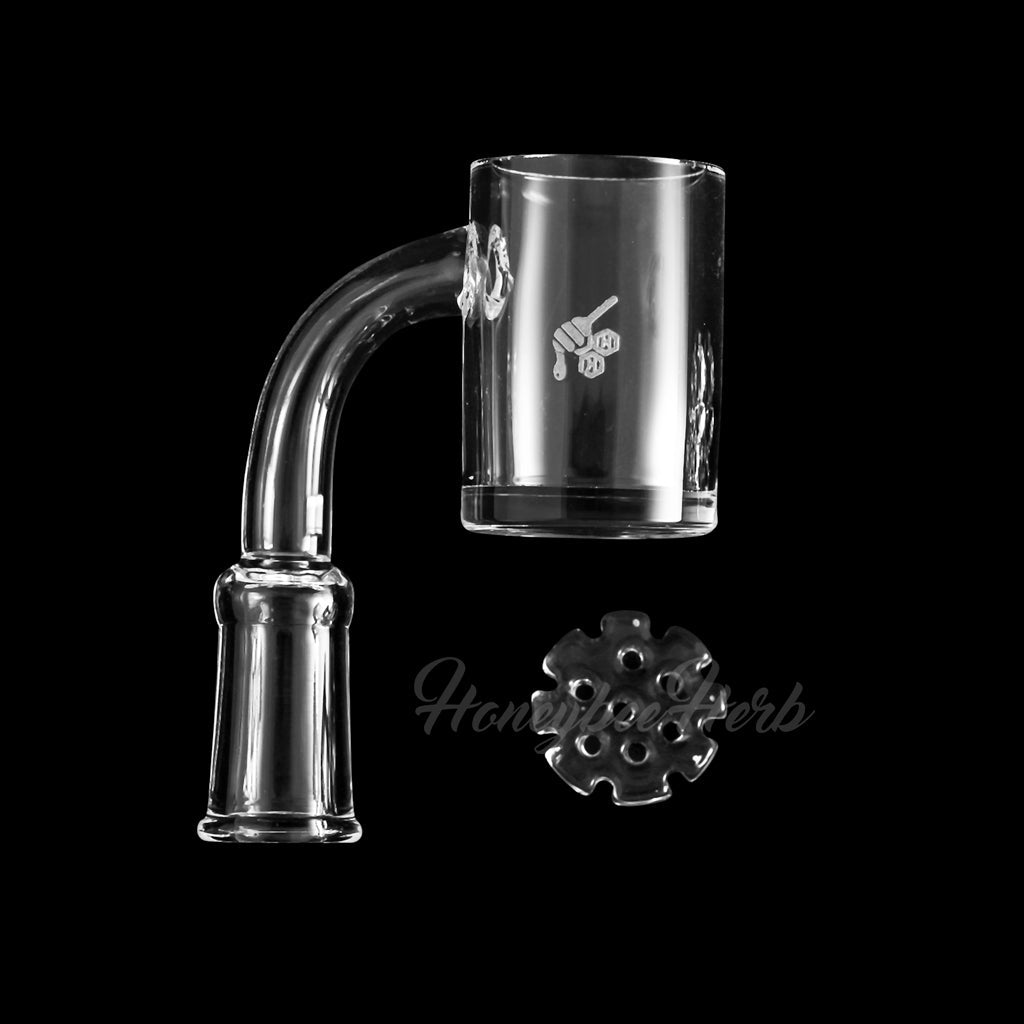 Honeybee Herb Honey Disc Quartz Banger - Glasss Station