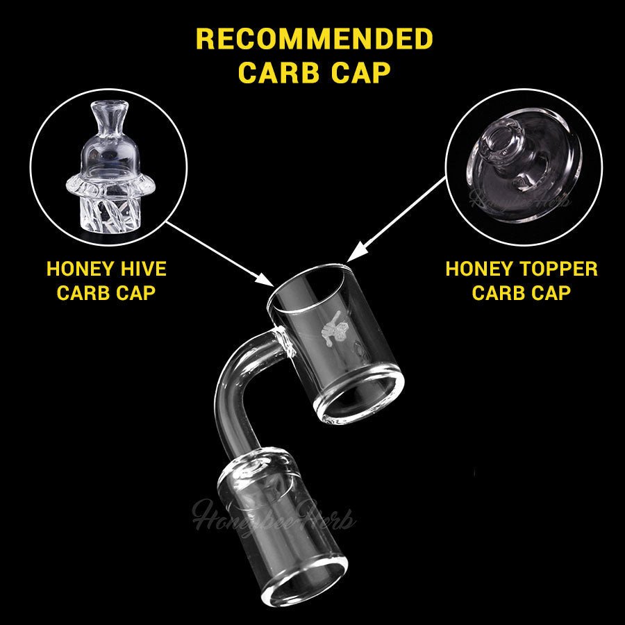 Honeybee Herb Honey Disc Quartz Banger - Glasss Station