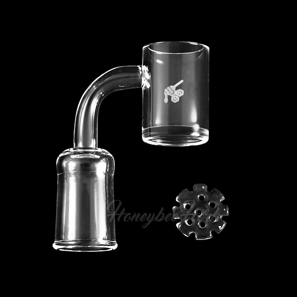 Honeybee Herb Honey Disc Quartz Banger - Glasss Station