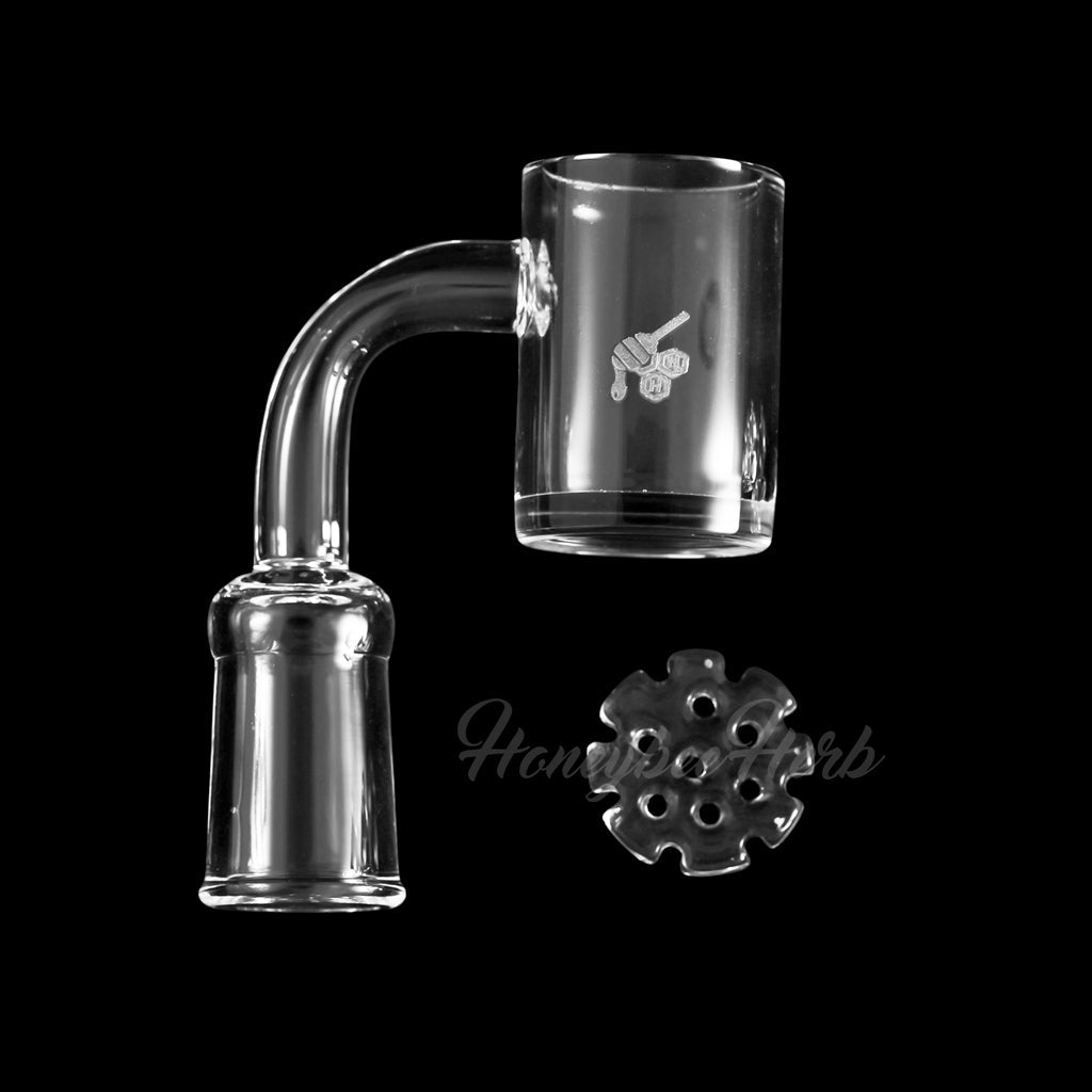 Honeybee Herb Honey Disc Quartz Banger - Glasss Station