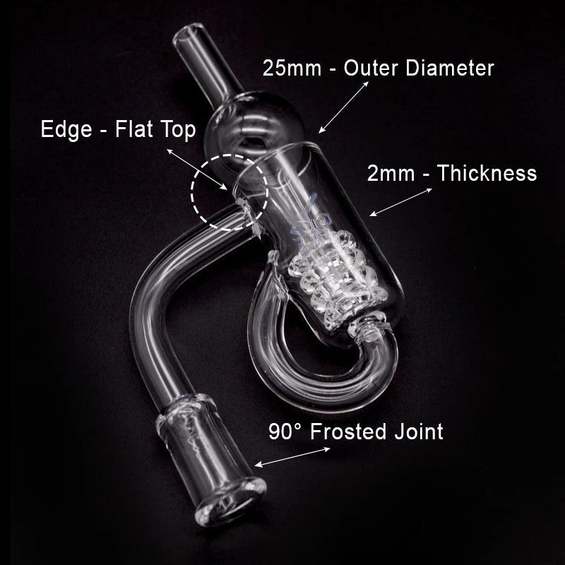 Honeybee Herb Honey Recycler Quartz Banger - Glasss Station