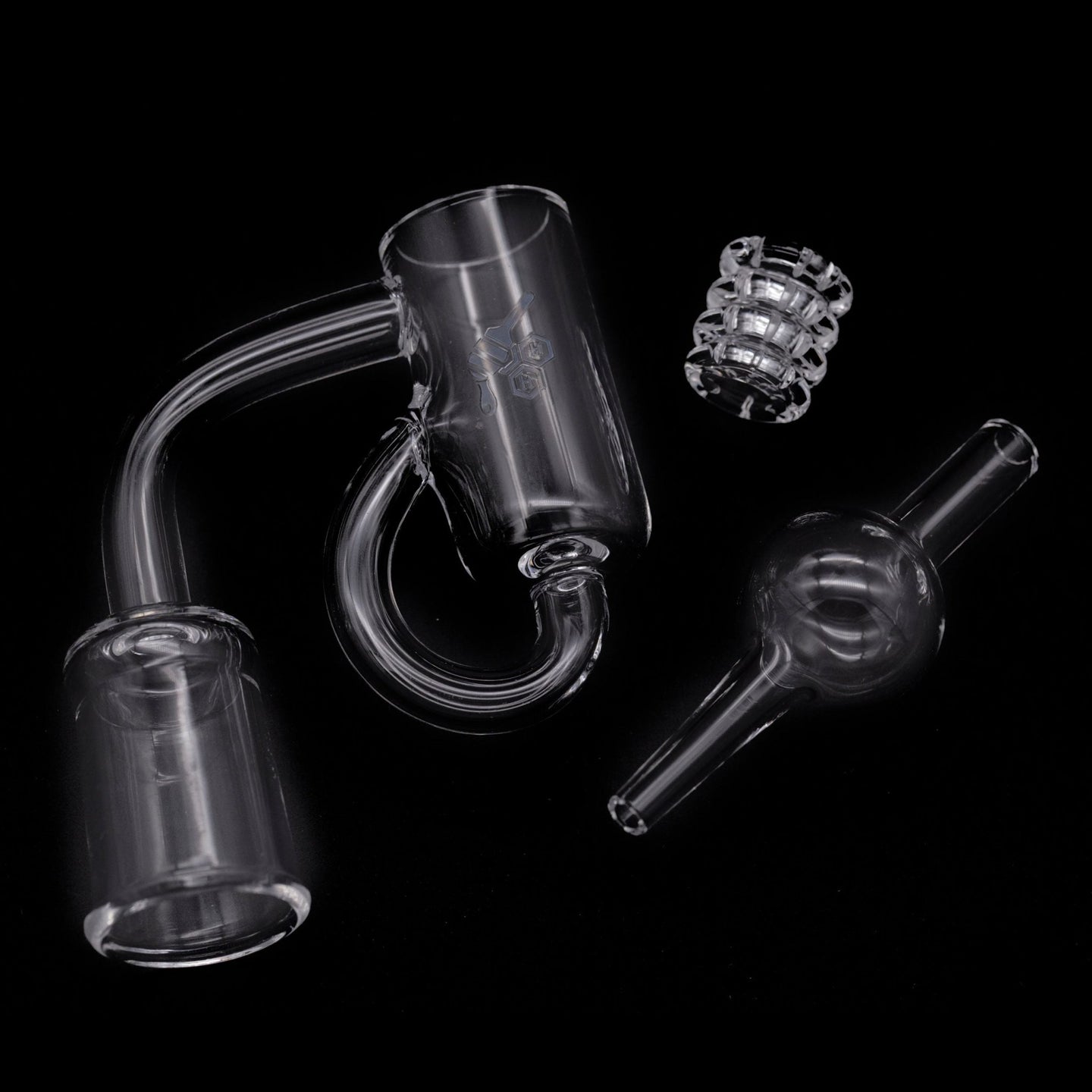 Honeybee Herb Honey Recycler Quartz Banger - Glasss Station
