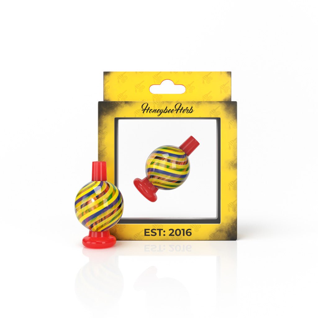 Honeybee Herb Kaleidoscope Bubble Carb Cap - Glasss Station