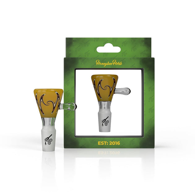 HONEYBEE HERB MARTINI FLAME WIG WAG FLOWER BOWL - Glasss Station