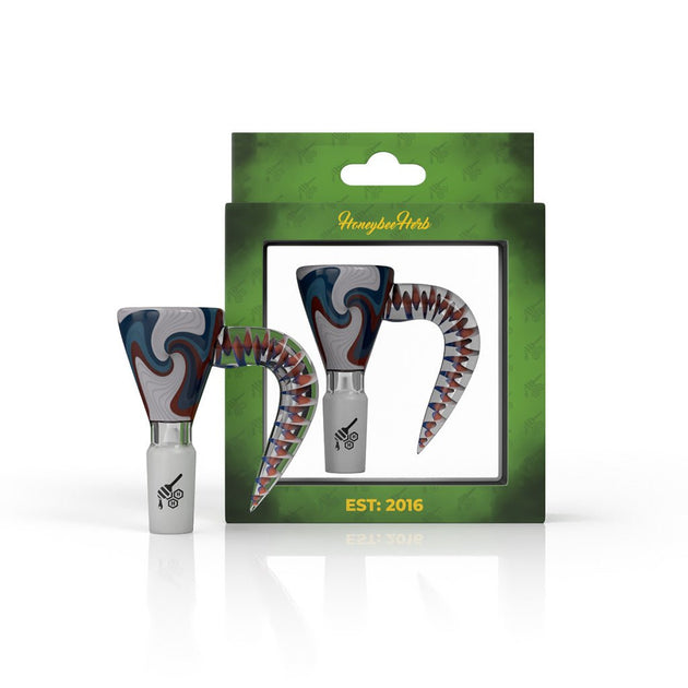 HONEYBEE HERB MARTINI SPLASH HORN PULL BONG SLIDE - Glasss Station