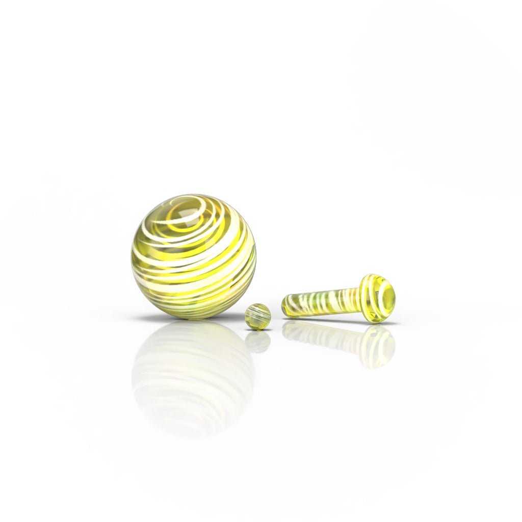 Honeybee Herb Mushroom Pillar Terp Set - Glasss Station