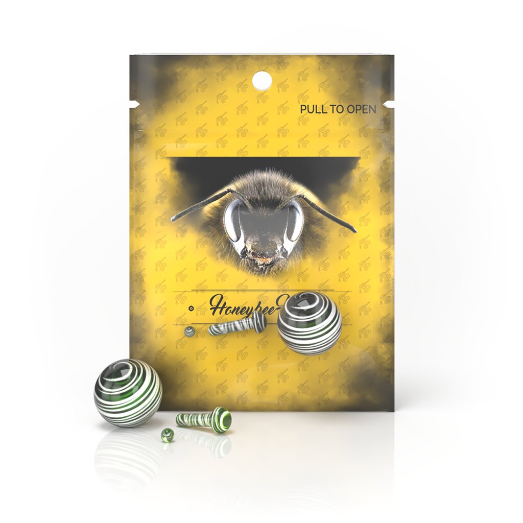 Honeybee Herb Mushroom Pillar Terp Set - Glasss Station