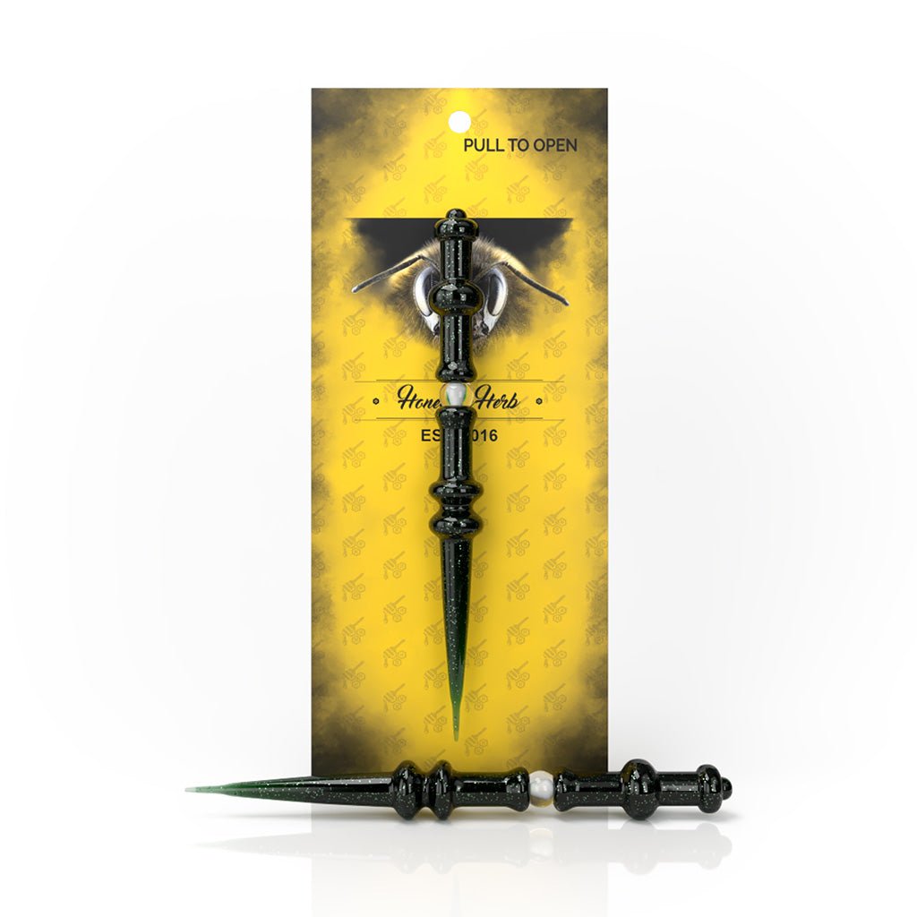 Honeybee Herb Opal Galaxy Wand Dabber - Glasss Station