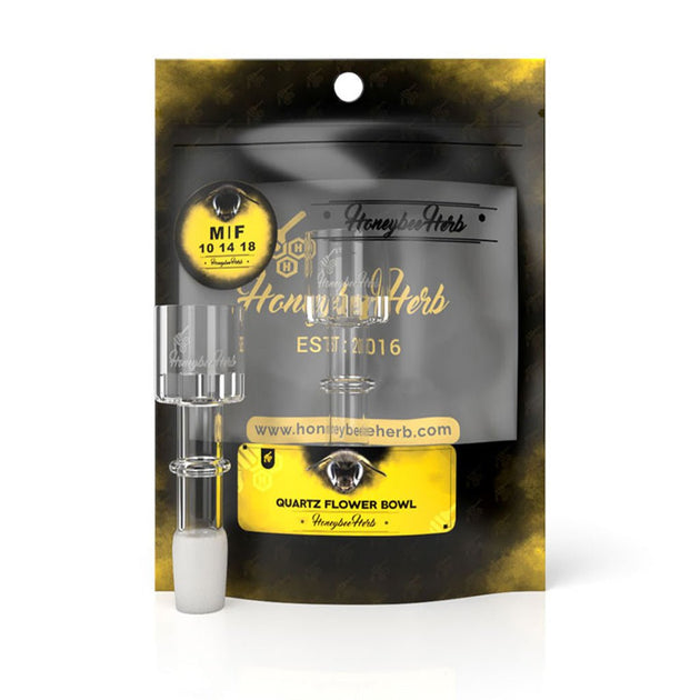 Honeybee Herb Quartz Flower Bowl - Glasss Station