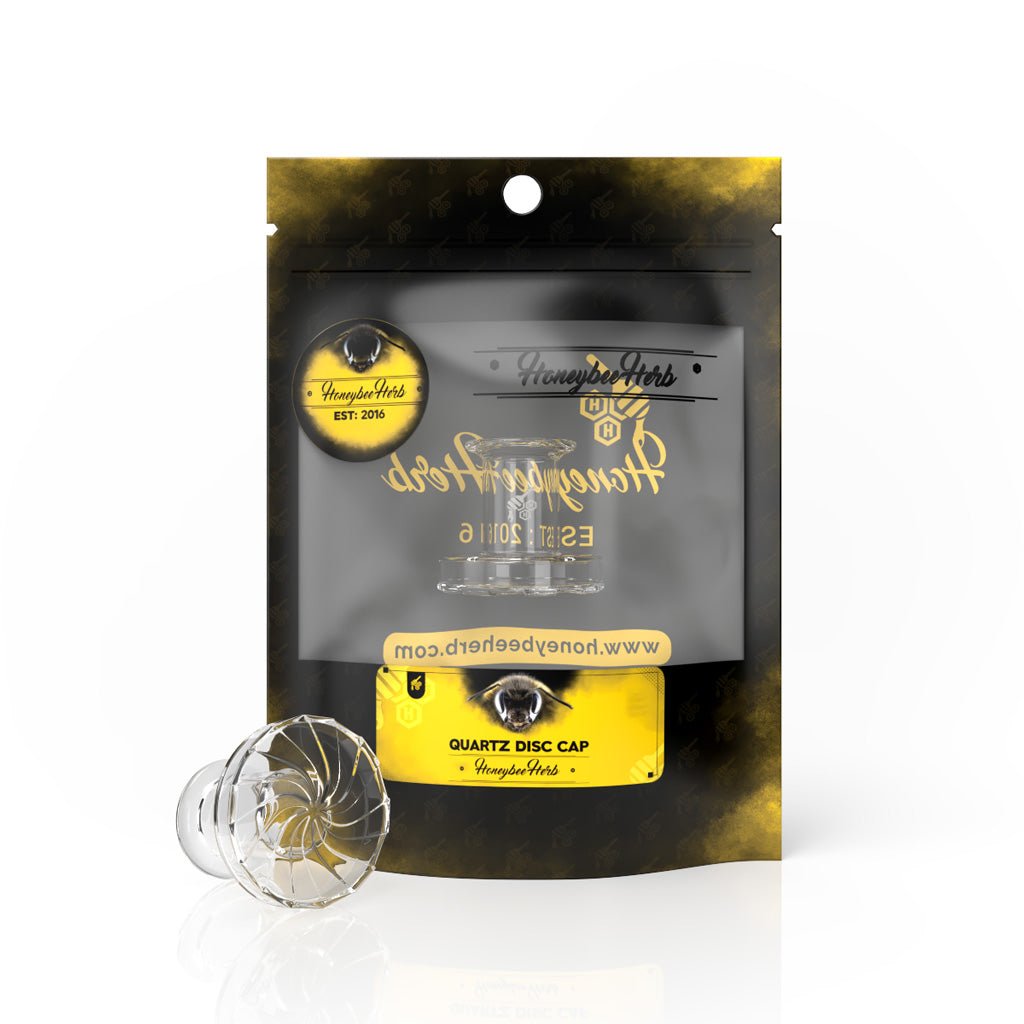 Honeybee Herb Quartz Stamp Carb Cap - Glasss Station