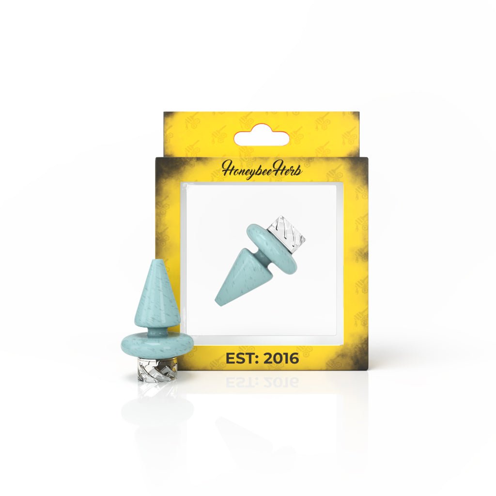 Honeybee Herb Triangle Spinner Carb Cap - Glasss Station