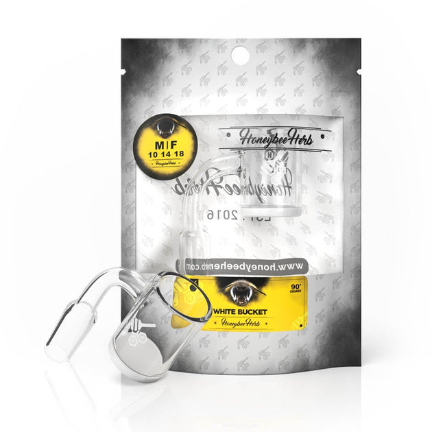 Honeybee Herb White Bucket - Glasss Station