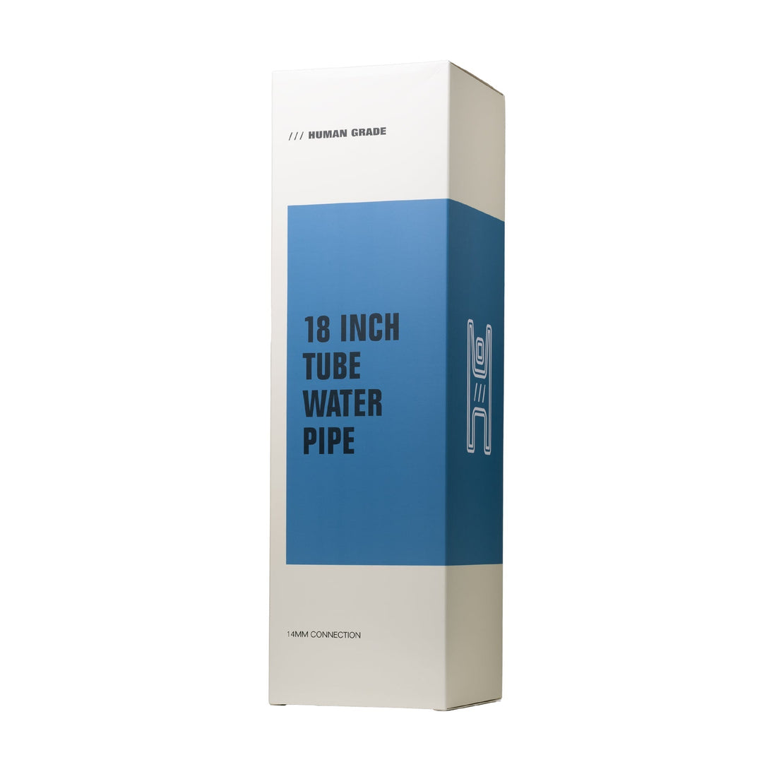 Human Grade 18" Straight Tube Water Pipe - Glasss Station