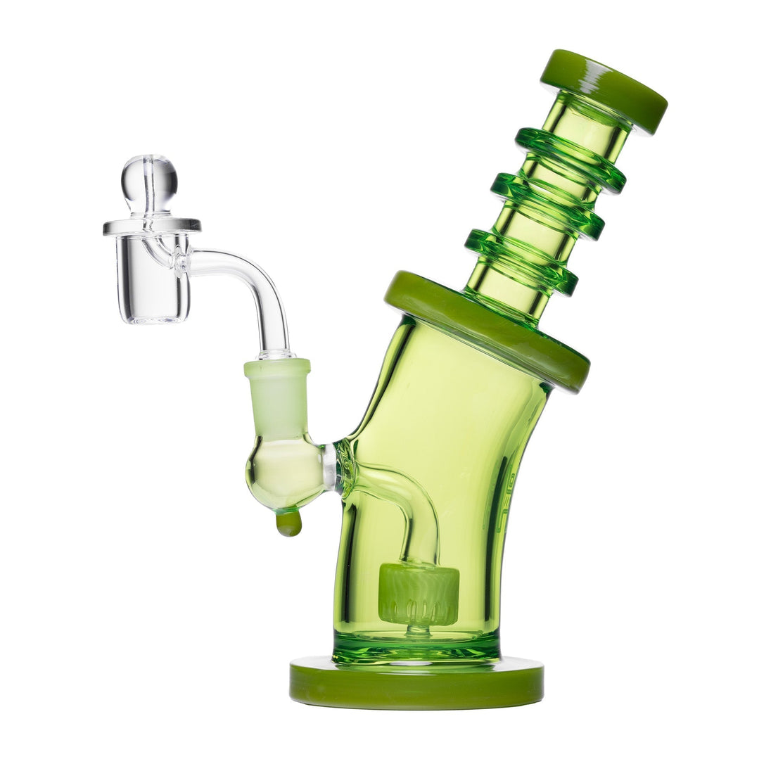 Human Grade 8" Bent Neck Dab Rig - Glasss Station
