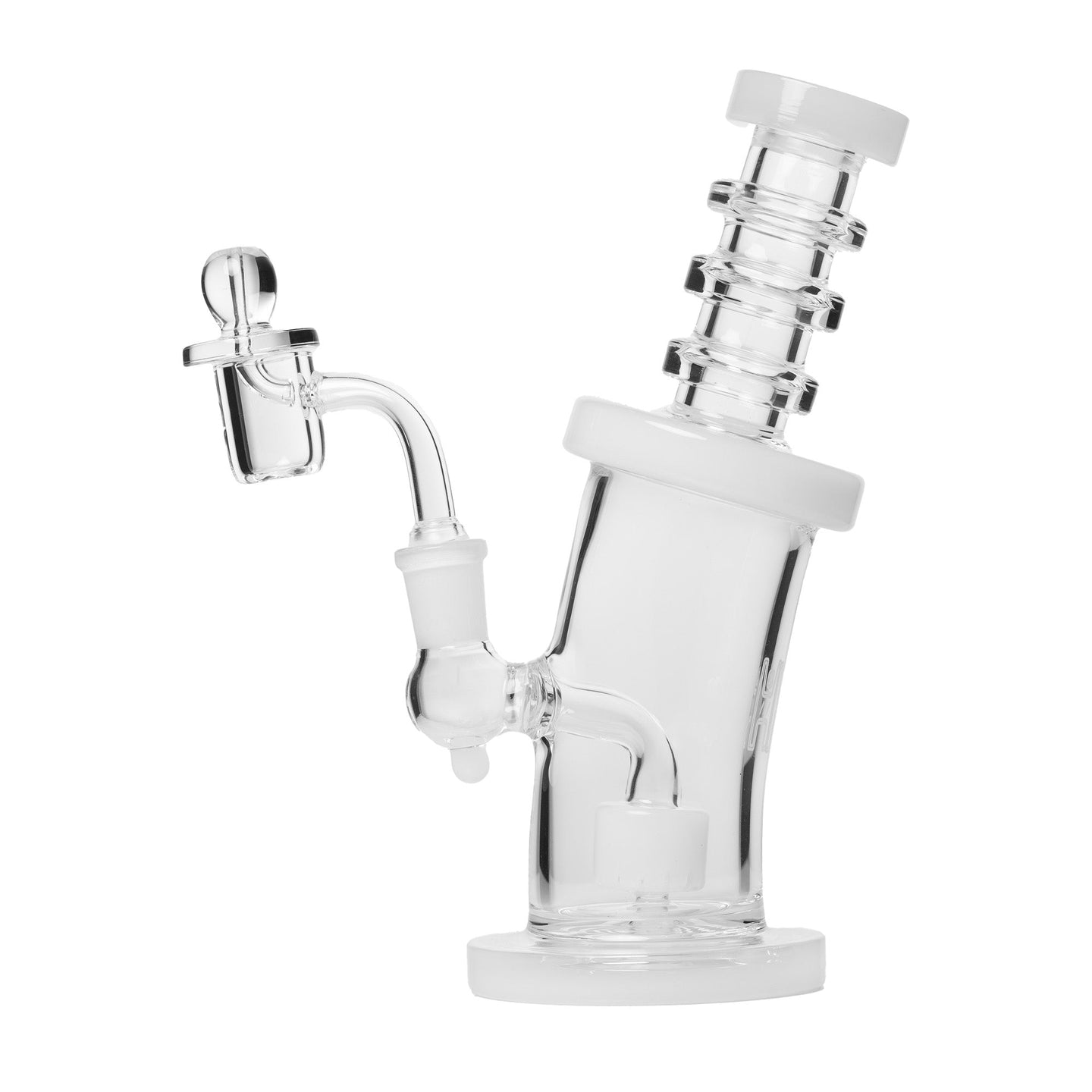 Human Grade 8" Bent Neck Dab Rig - Glasss Station