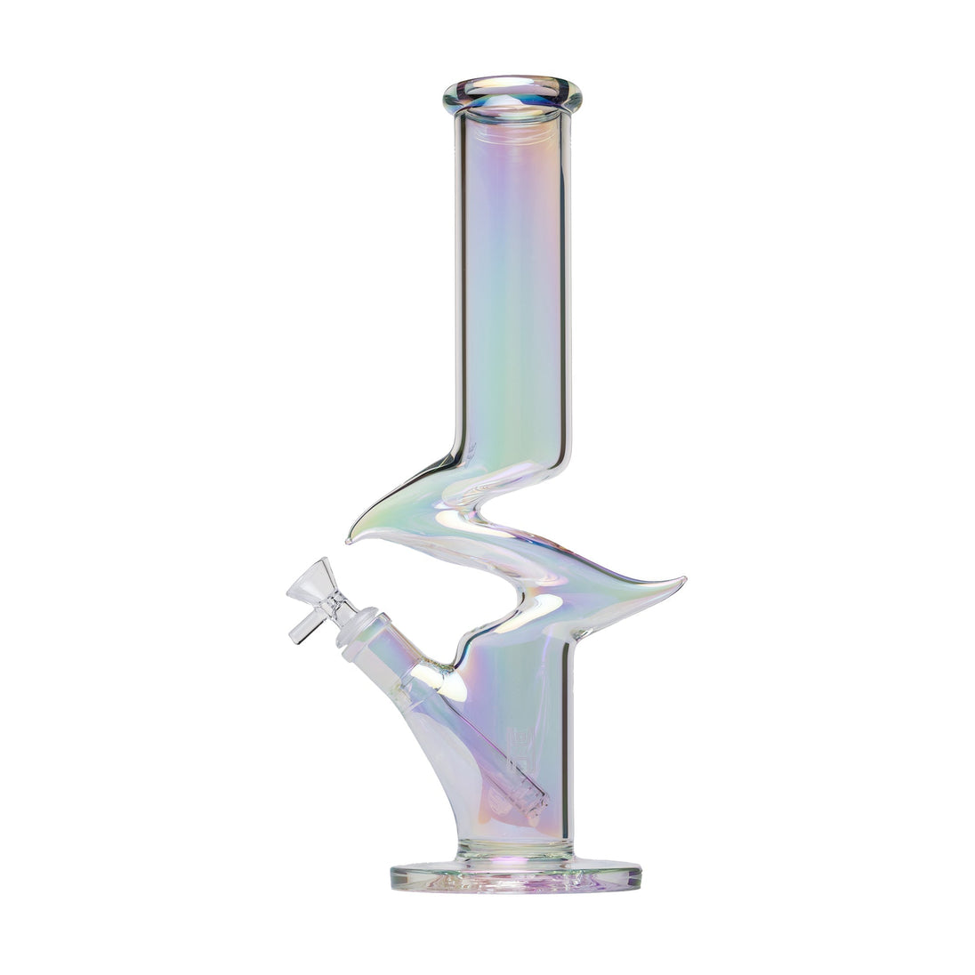 Human Grade Iridescent Zing Water Pipe - Glasss Station
