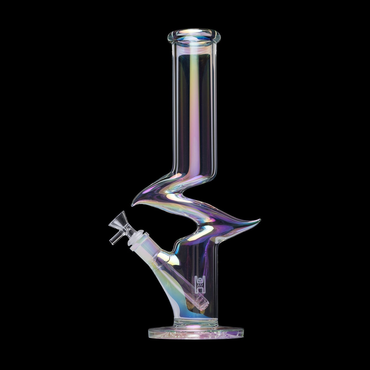 Human Grade Iridescent Zing Water Pipe - Glasss Station