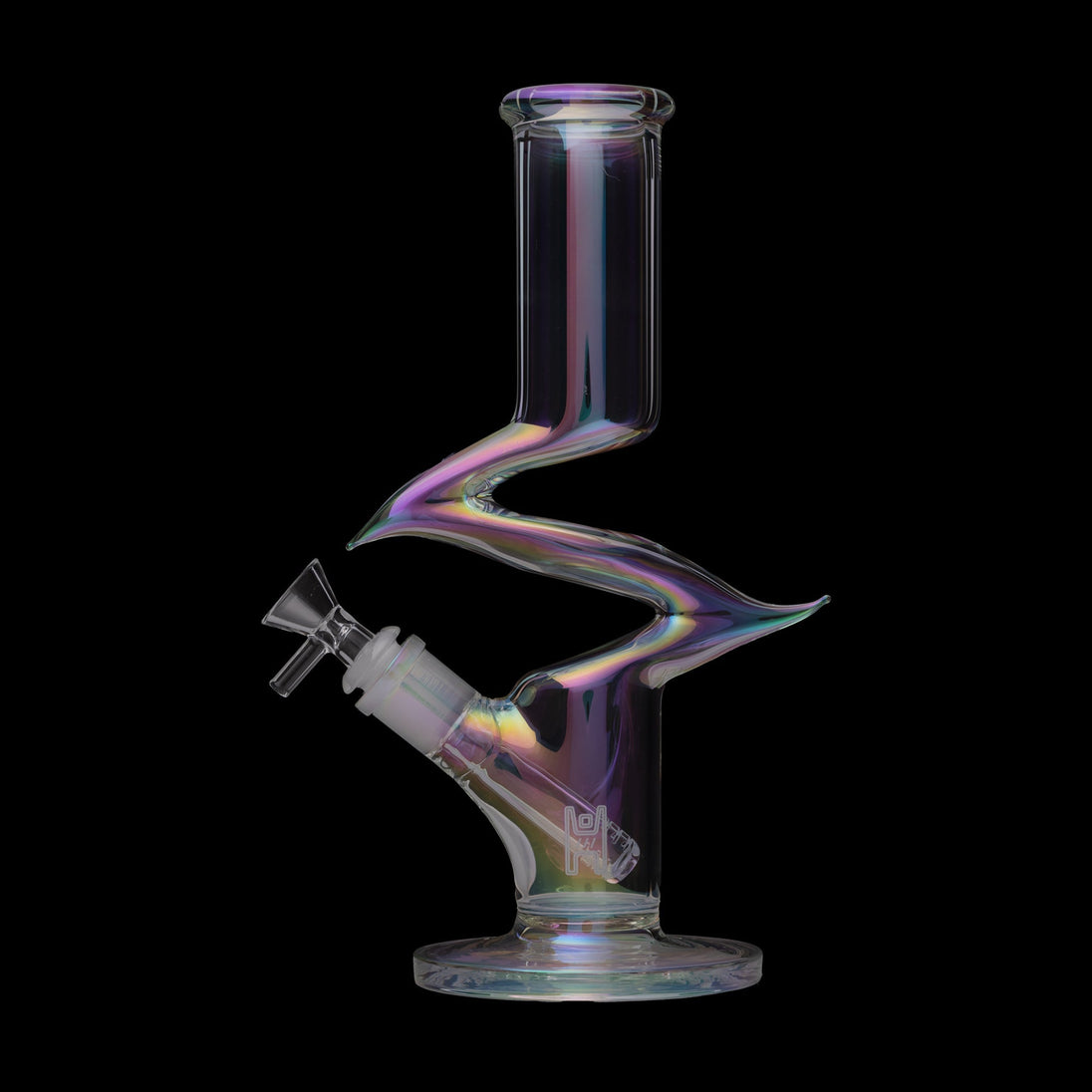 Human Grade Iridescent Zing Water Pipe - Glasss Station