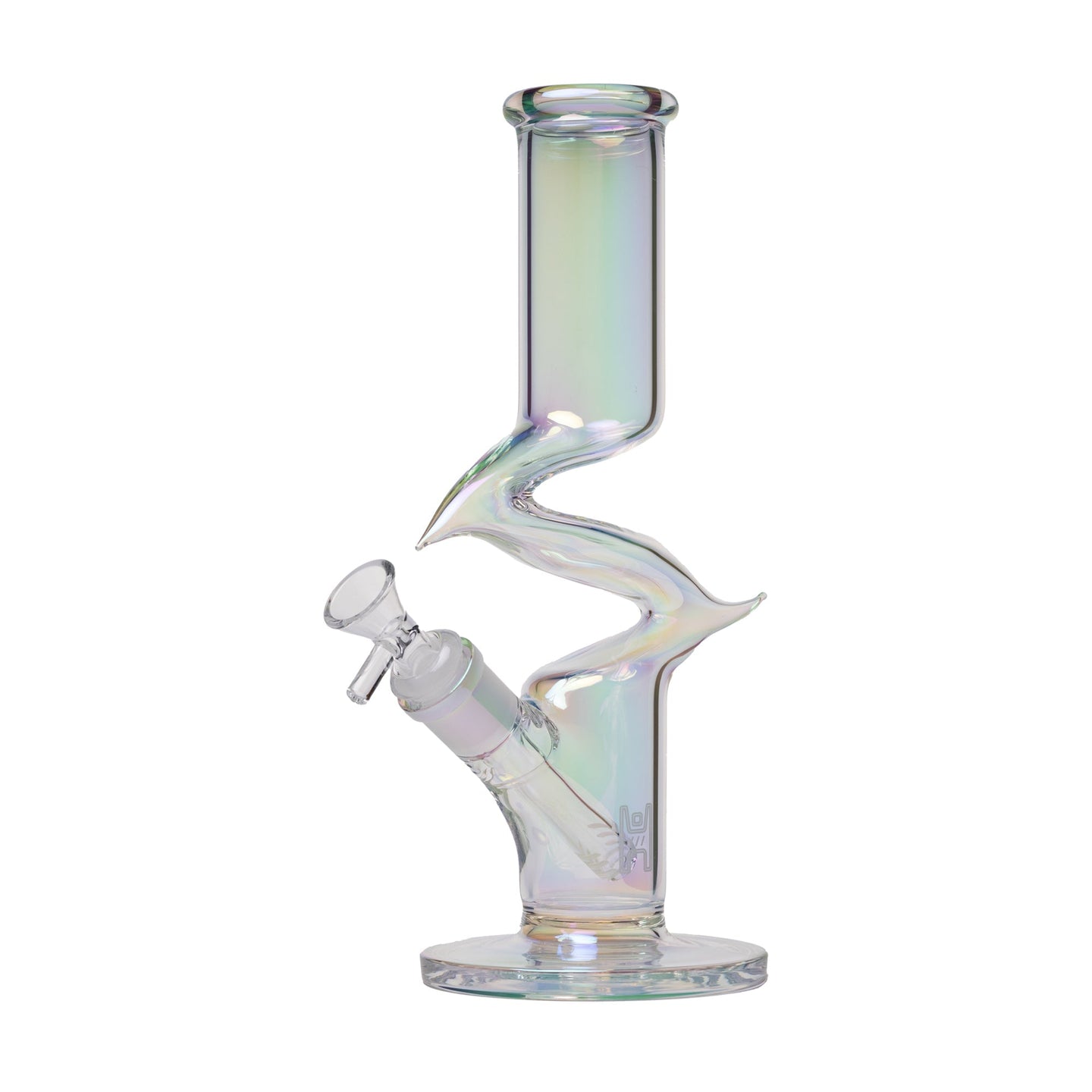 Human Grade Iridescent Zing Water Pipe - Glasss Station
