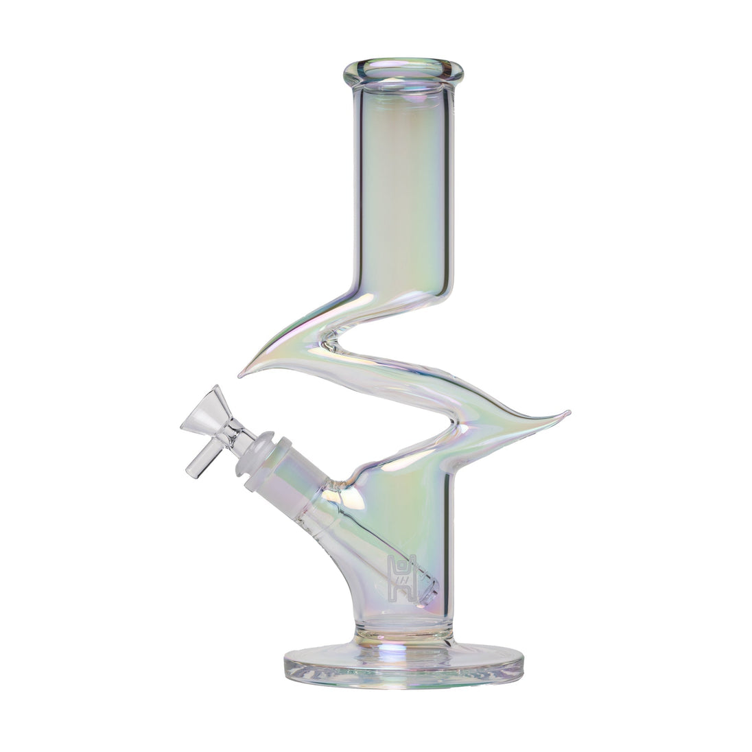 Human Grade Iridescent Zing Water Pipe - Glasss Station